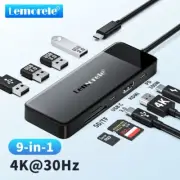 Baseus Laptop Docking Station Dual Monitor 4K@120Hz, 9 in 1 USB-C Hub