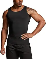 [TSLA] Men's Cool Dry Compression Sleeveless Tank Top, Athletic Sports Running Basketball Workout Base Layer TM-MUN04-AUK XX-Large