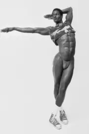 [O356] Handsome Man Cute Male Model Showing Off Body Physique Art Photography