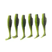Sensitive Tail Swing Fishing Lure for Bass 6pcs Paddle Tail Swimbait 6 7cm 2 3g