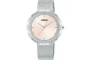 Lorus RG239WX9 Pink Dial Silver Stainless Steel Womens Watch