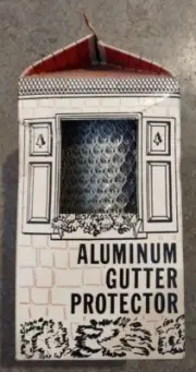 Vtg Gutter Guard 6 Inch x 25 Feet Aluminum Gutter Guard from Leaves Mesh Gutter