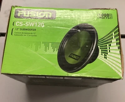 Fusion CS-SW120 12” Subwoofer Speaker 1000W NEW