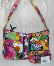 VERA BRADLEY Cassidy Purse Handbag - VA VA BLOOM - & Free Clip Zip ID - NWTS