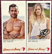 Home And Away siblings Cash & Felicity Fan Cards, Nic Cartwright & Jacqui Purvis