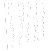 ProtectorAl 300 - 1200 x 300 - 1200mm Gloss White / Satin White Bubbles Unframed Composite Deco Panel
