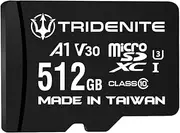 512GB Micro SD Card, MicroSDXC Memory for Nintendo-Switch, GoPro, Drone, Smartphone, Tablet, 4K Ultra HD, A1 UHS-I U3 V30 C10, Up to 95MB/s Read, with SD Adapter