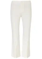 Alice + Olivia Walker Cropped Stretch-jersey Trousers - Off White - 2 (UK6 / XS) 2 (UK6 / XS)