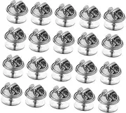 [TEHAUX] 300 Pcs Pin Keeper Clutches Pin Badge Backs Badges Pin Lock Tie Clutch Badge Clutch Jewelry Making Pin Clutch Back Clasp Pin Clutch Pin Neck Ties Locking Pin Backs Thumbtack Buckle