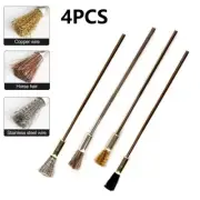 Nylon Horse Hair and Steel Wire Set of Wheel Brushes for Various Cleaning Needs