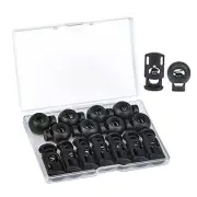 Deesea 15 PCS Plastic Cord Locks End Spring Stop Toggle Stoppers, 15MIXcordlock