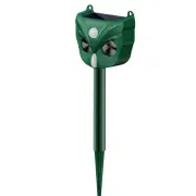 AGSIVO Solar Animal Repeller Ultrasonic Animal Repellent with PIR Motion Sensor and LED Flash Light For Cat / Mole / Dog
