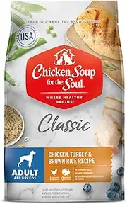 Adult Dog Food, Chicken, Turkey & Brown Rice Recipe, 28 lb. Bag | Soy Free, Corn Free, Wheat Free | Dry Dog Food Made with Real Ingredients