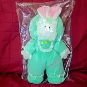 Prima Creations BUNNY RABBIT Green BABY 16in Soft Decorative Plush NEW Sealed