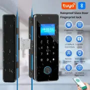 New Tuya Bluetooth Smart DoorLock Fingerprint Electronic Rim Lock For Glass Door
