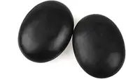 Windfulogo 2Pcs Professional Massage Hot Stone Set Natural Lava Heated Stones Basalt Warmer Rock for Spa, Massage Therapy 2.76 x3.54 in(7x9cm)