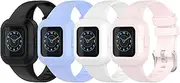 intended for Garmin Vivofit jr.3 Bands intended for Kids Soft Silicone Bracelet Accessories Watch Band Repalcement Strap, Colorful Sport Wristbands intended for Vivofit jr.3 intended for Boys Girls (4ColorsA)