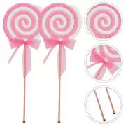 Lollipop Prop Candy Ornament Christmas Lollipop Stick Decoration Fake Food Prop