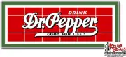 (DP-114) 12" DR PEPPER PANEL GREEN EDGE COOLER POP soda coca cola machine decal