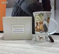 在飛比找Yahoo!奇摩拍賣優惠-英國進口DUNOON丹儂骨瓷水杯茶杯大容量卡通動物馬克杯狗貓