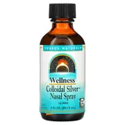 Source Naturals, Wellness, Colloidal Silver Nasal Spray, 10 PPM, 2 fl oz (59.14 ml)