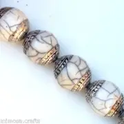 Nepalese Tibetan Tribal Ethnic Lapis Coral Conch Shell Jewelery Beads DIY Crafts
