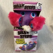SILLY STEPS Kids Slippers Shoe Size 9-10 Purple Ears Uncurl with Every Step