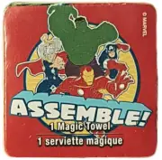 Avengers Assemble Marvel Heros Red Magic Face Washer Towel Children Bath Cotton
