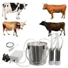 Milking Machine for Goats and Cows, Portable Suction Pump with Bucket