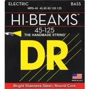 DR Strings HI-BEAMS - Stainless Steel 5-String Bass Guitar Strings 45-1