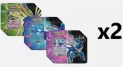 Pokemon TCG: Azure Legends Tins Dialga, Xerneas, Kyogre | Case of 6 Tins
