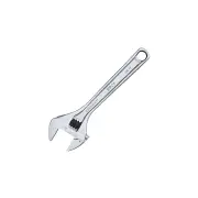 SP Tools Adjustable Wrench Wide Jaw Chrome - Length 375mm Multiple Spanner Sizes