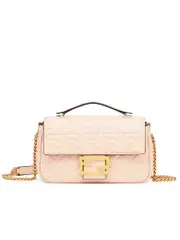 Fendi Baguette Chain Midi in Pale Pink