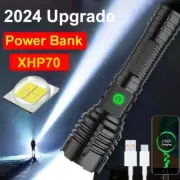 Super Bright 35000000LM LED Flashlight Tactical P70 Torch USB Rechargeable Lamps