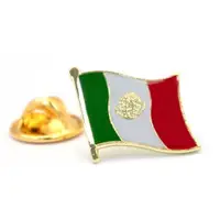 在飛比找ETMall東森購物網優惠-【A-ONE】Mexico 墨西哥國旗 紀念配飾 金屬胸針 
