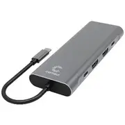 Comsol USB-C Dual HDMI Multiport Adapter Grey