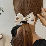 Dalmasian Ribbon Hair Tie