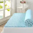 Swirl Cool Gel Convoluted Memory Foam Air Flow Mattress Topper Protector 4Cm - D