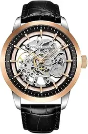 [RollsTimi] Pagani Design 2024 Men's Automatic Skeleton, Automatic Stainless Steel Men's Watch, Leather Strap, Pointer Series, Waterproof up to 100 Metres