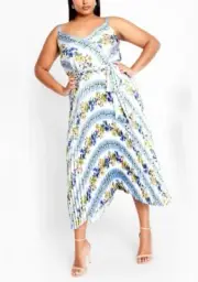 CITY CHIC Amelia Maxi Dress in Garden Park Plus Size Small/16 NWT [RRP $169.95]