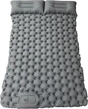 Inflatable Mattress Camping | Portable Travel Air Mattress with Built-in Pump & Pillow, Foldable Blow-up Camping Bed