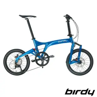 【Birdy】NewBirdyⅢ Standard Disc 9SP 9速18吋碟煞前後避震折疊車/鳥車-限量電極藍(三代鳥 鳥車)