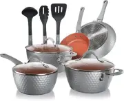 Nonstick Cookware Excilon |Home Kitchen Ware Pots & Pan Set with Saucepan Fry...