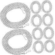 NAMOARLY 10Pcs Heavy Duty Hanging Chains with Hooks for Planters Bird Feeders and Ornaments Chains for Versatile Indoor and Outdoor Decoration