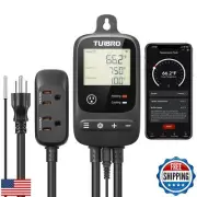 TURBRO Smart Temperature Controller Heating Cooling, WiFi-Enabled Thermostat