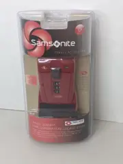 Samsonite Travel Sentry 3 Dial Combination Luggage Strap Red TSA Accepted