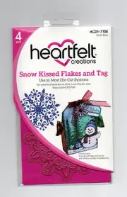 Heartfelt Creations Snow Kissed Flakes And Tag Die Set