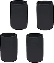 Roczential 4 Pack Mason Jar Cover Mason Jar Light Covers Shades Protectors Sprouting Jar Sleeve Sprouting Jar Blackout Cloths Growing Sleeve （black）