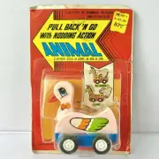 Vtg S.S. KRESGE Kmart Nodding Pull Back N’ Go Toy Pink Pigeon Hong Kong Carded