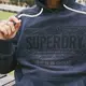 極度乾燥 灰藍帽T 刺繡logo 刷毛  現貨  連帽 長袖 Superdry 上衣 保證正品~